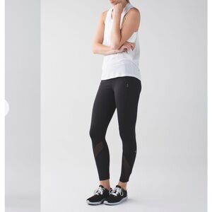 Lululemon Run Inspire Tight II Black Leggings Size 8